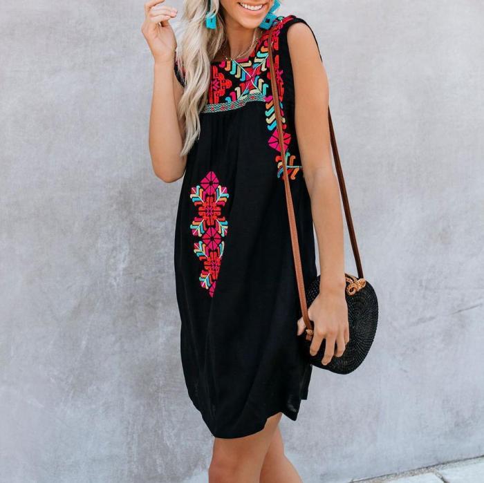 Summer New Embroidered Casual Dress