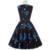 50's vingtage Mid-length dress 60s Elegant Women A-line pint Christmas Retro Dress Sleeveless petticoats