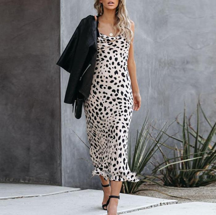 Sexy fashion leopard print dress