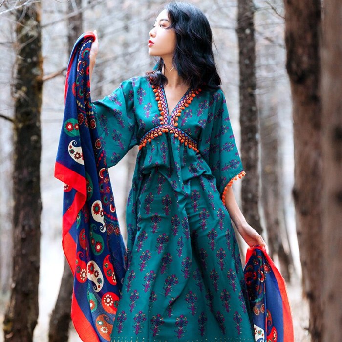 2021 New Summer Women Dress Print Boho Woman Dresses Casual Vacation Vestidos Maxi Dress Womens Clothing Femme Robe WPY2357