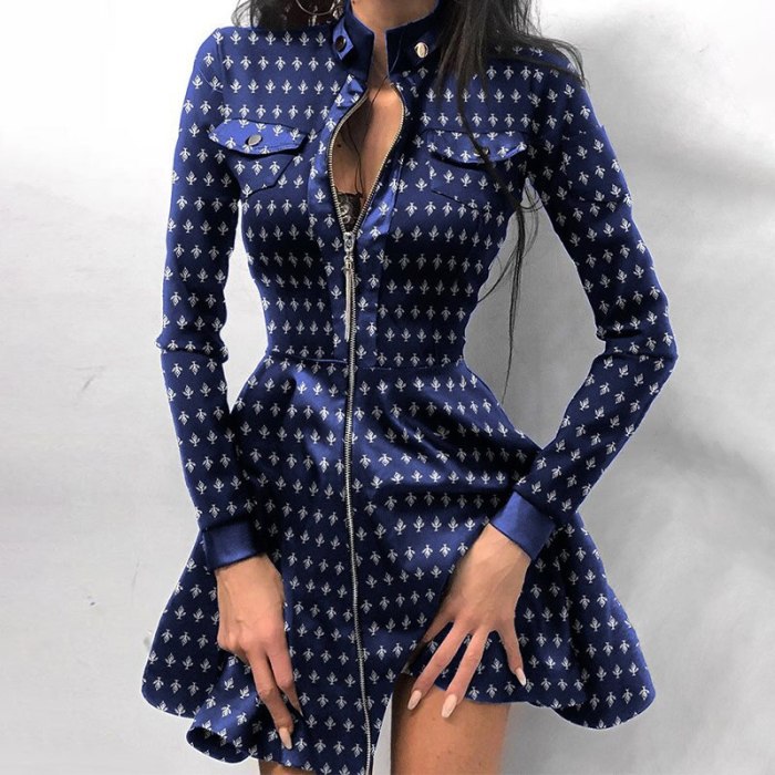 Women's PU Houndstooth Print Lace Patchwork Mini Dresses