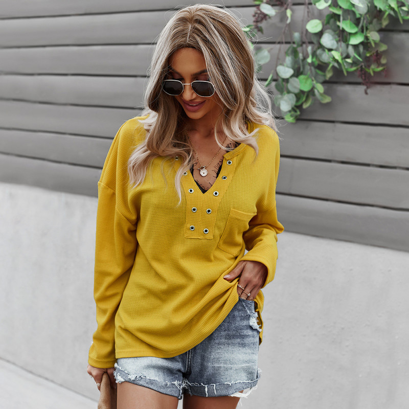 2021 New Autumn Winter Knitted Sweatshirts Women Casual Solid Color Long Sleeve Pullovers Top Ladies Sweatshirts Outwear