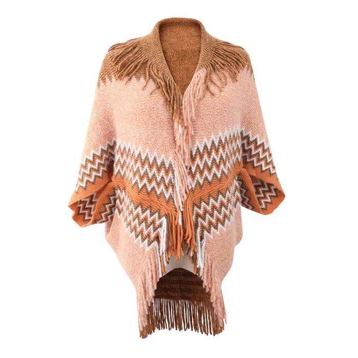 Women Knitted Winter Warm Sweater Cardigans Tassel Fringe Shawl Poncho Cardigan Jackets Coats Capes Poncho cloak shawls cape