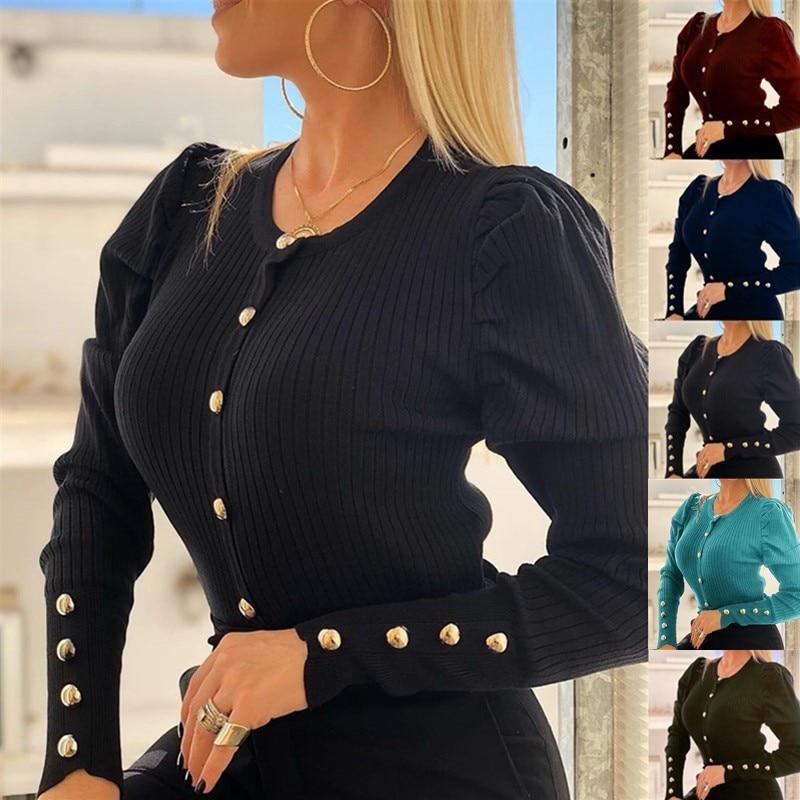 Winter Spring Sweater Women Knitted Tops Strip Plus Size Casual Long Sleeve Pull Female Solid Sexy Sweaters Pullovers