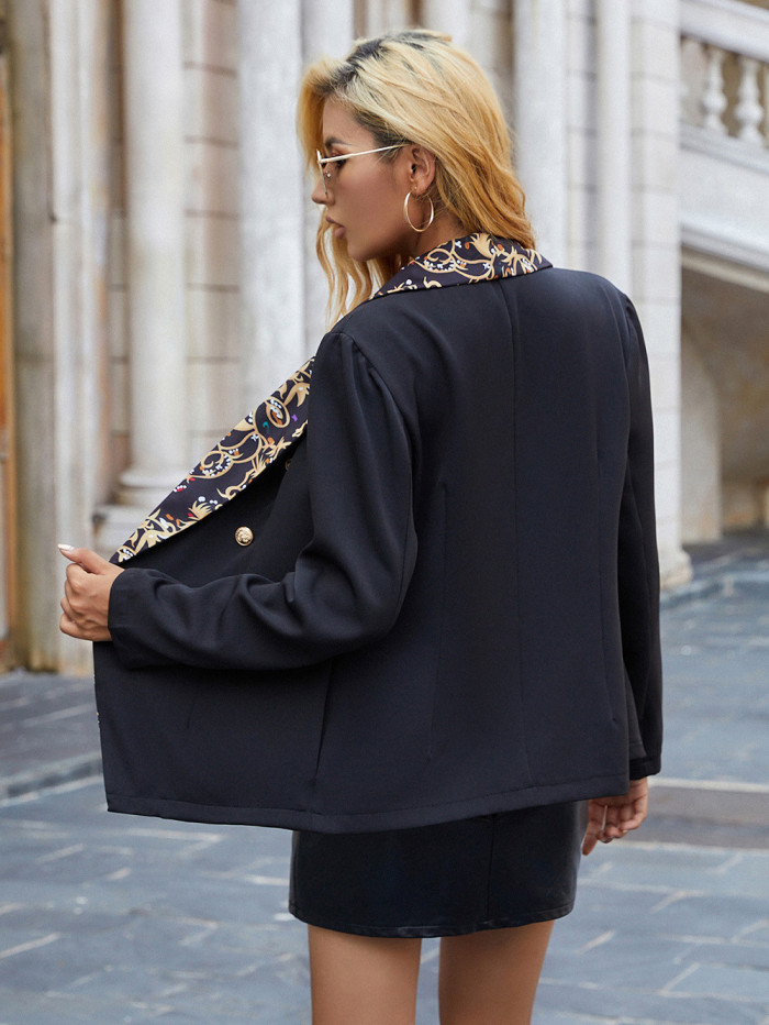Luxury Women Slim Black Blazers Runway Design High Street Lady Stars Sequined Blazer Coat Women's Jacket
