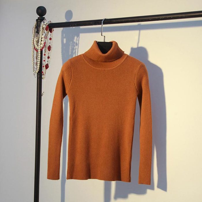 Thick Slim Women Pullover Knitted Sweater Jumper