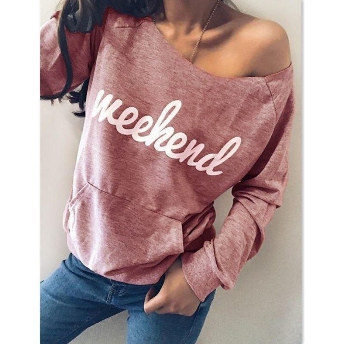 Hot style for autumn and winter women's wear with shoulder and long sleeve women o-neck hoodie OM8732