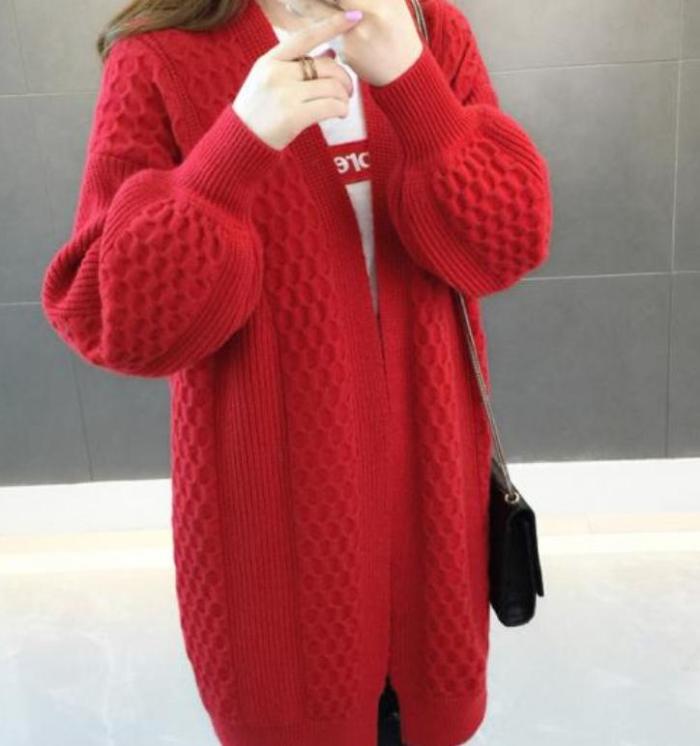 2021 spring and autumn winter with New style fashion Long sleeve Women's Sweater coat