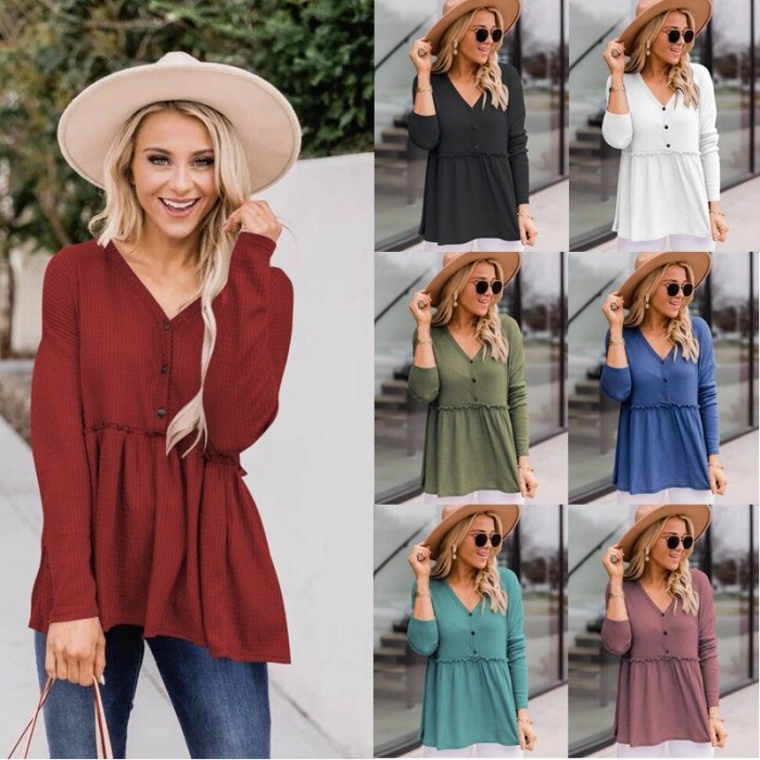 Women Knitted Sweaters Pullovers V-neck Shirt Dress 2021 New Arrival Autumn Winter Clothes Long White Tops Girls Casual Sweaters