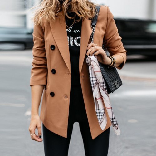 New Fashion Winter Women Solid Color Jackets Work Office Lady Suit Slim Irregular Business Female Blazer Coat Talever Traje