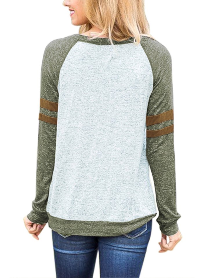 Contrast Stripes Sweatshirt