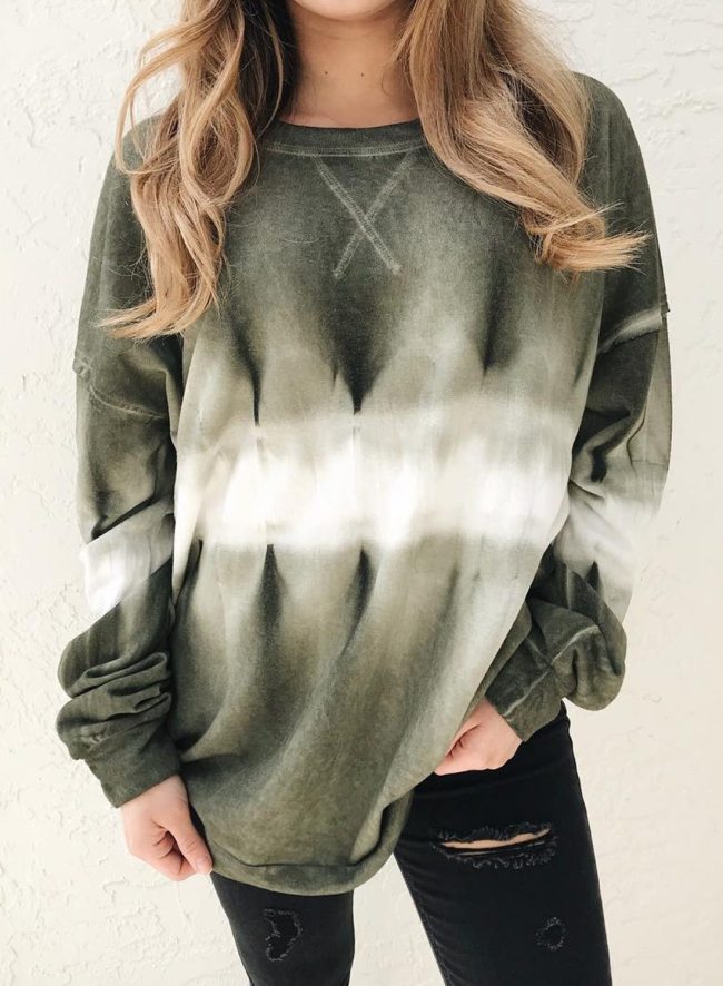 Long Sleeve Tie Dye Sweatshirts