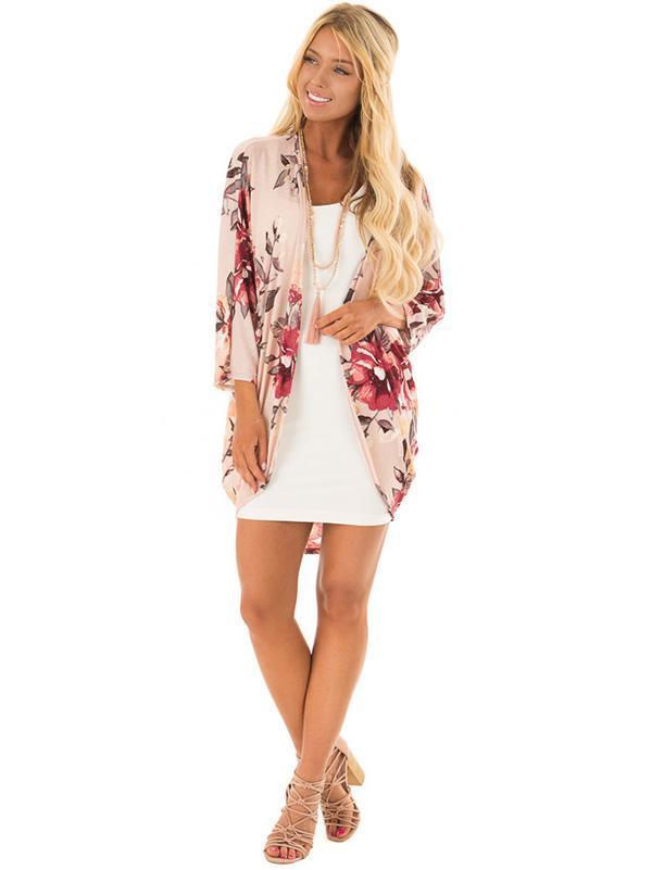 Bohemia Floral Printed Cover-up Outwear