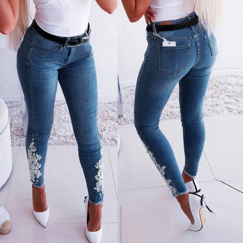 Women High Waist Leggings jeans Printed Stretch Sports Pencil Pants joggers Leggings Sweatpants pocket Trousers fashion