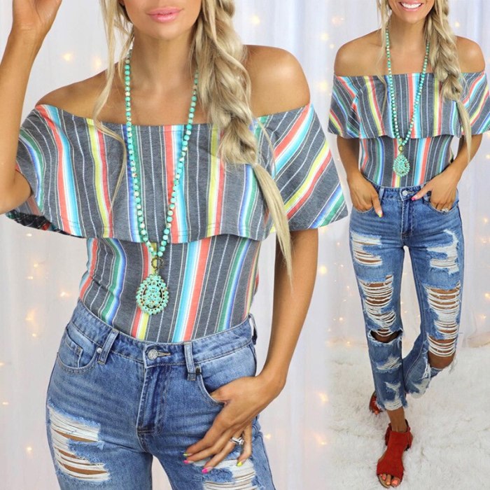 Women's Urban Casual Stripes Contrast Color Tie-Dye Printed Pullover Slim T-shirt Sexy Sleeveless Sleeve Neck Loose Top T-shirt