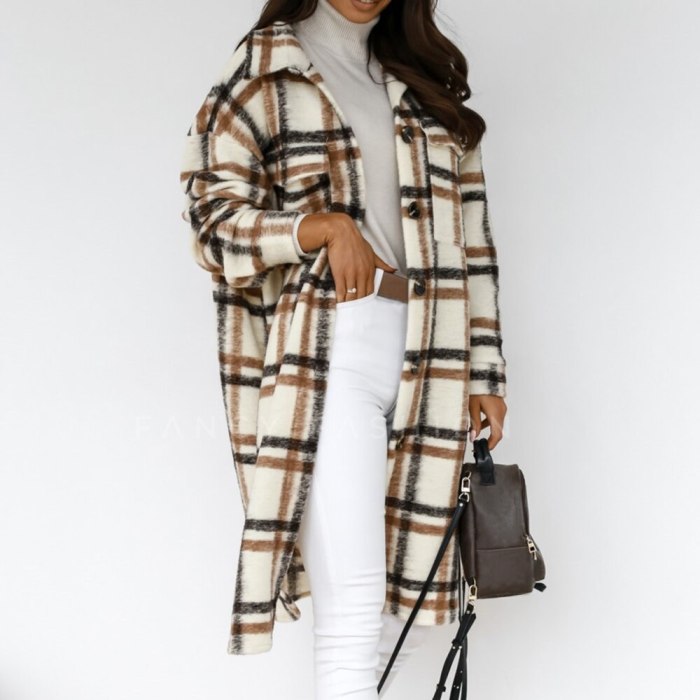 Women Autumn Winter Faux Fur Jackets 2021 Casual Loose Solid Color Long Teddy Coat Fashion Soft Plush Thick Women Jacket Coat