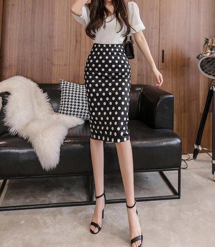 22 Models Summer Women ladies famous Pencil skirt Print High Waist Slim Bodycon Midi vintage Skirts korean style Female Falda