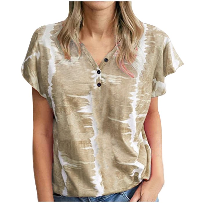 Women Harajuku Stripe Tops Blouse Women Summer Large Size Loose-Shouldered Tie-Dye Casual Camisetas Mujer Tshirt Women футболка