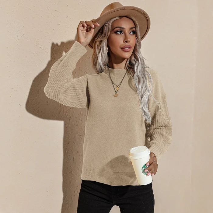 2021 Autumn and Winter New Sweater Women's Knitted Jacket Pullover Sweater for Women Fashion Sweater
