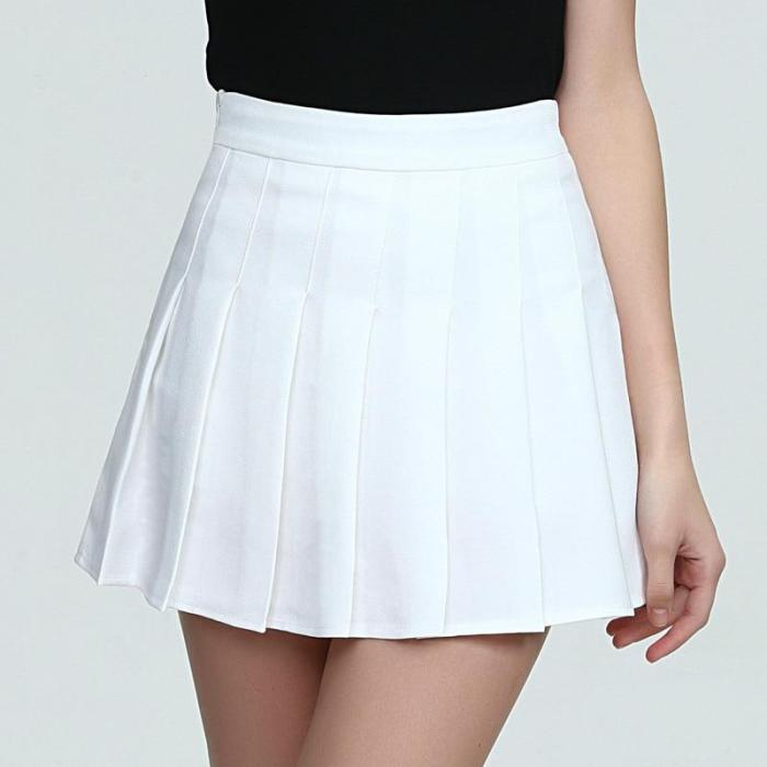 High Waist White Tennis Skorts Women Sports Skirts With Shorts Falda Pantalon Ladies Active Wear Girls A Lattice Tenis Mujer