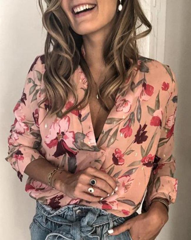 Vintage Floral Long Sleeve Top