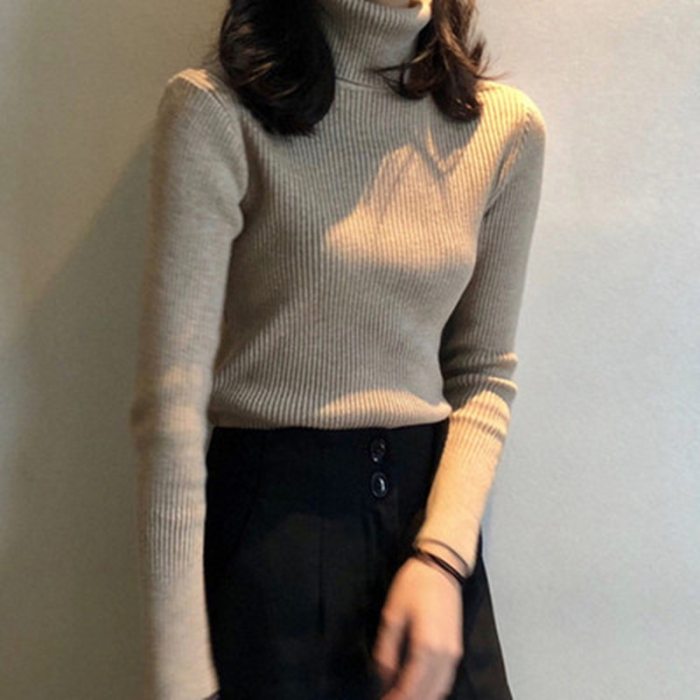 Slim Women Pullover Knitted Sweater Jumper