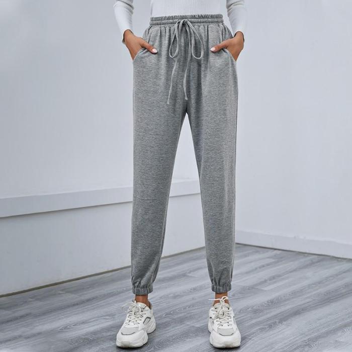 Women Trousers 2021 New Plus Size Casual Running Sporting Pants High Waist Sweatpants Jogger Streetwear Pantalon Femme
