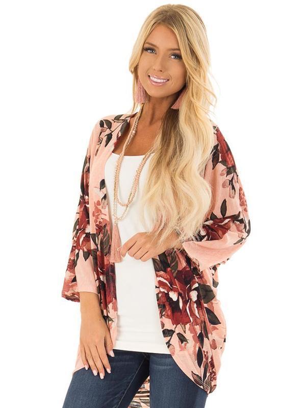 Bohemia Floral Printed Cover-up Outwear