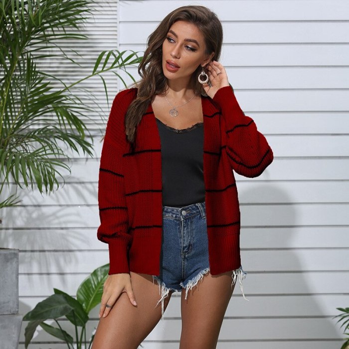 Autumn New Fashion Women Long Sleeve Loose Knitting Cardigan Women Sweater Knitted Pull Femme Sueter Mujer Invierno 2021