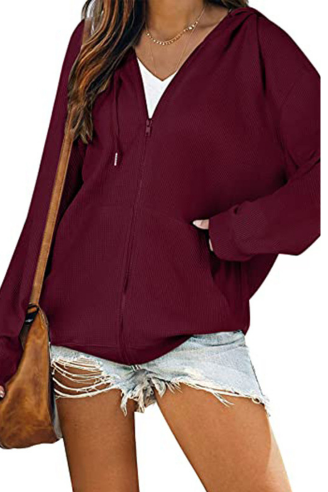 Women Casual Baggy Hooded Sweatshirts Autumn Winter Warm Fashion Aesthetic Plaid Long Sleeve Pockets Hoodies