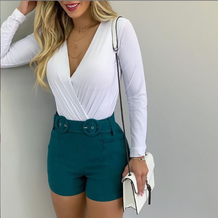 Long-Sleeved Ladies Shirt For Women Tops Spring Fall New Sexy Casual Solid V-neck Elegant Qualities OL Office Lady Plus Size