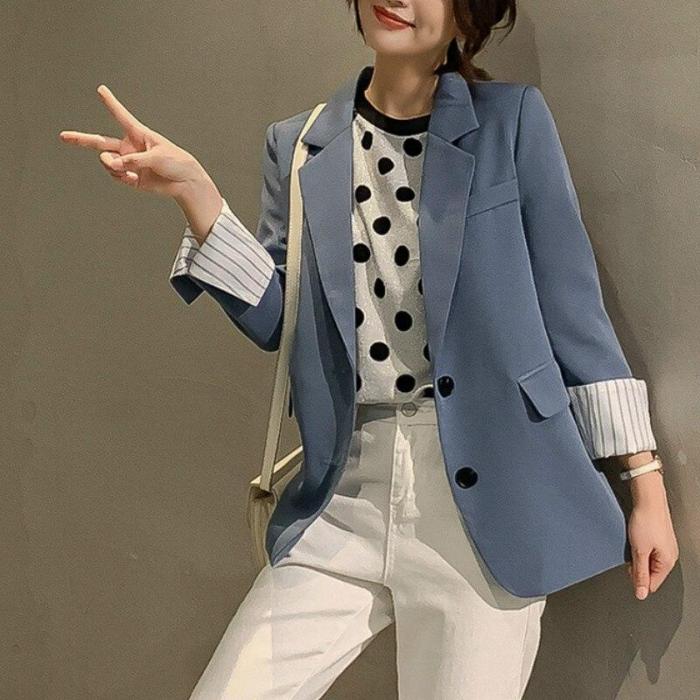 New Spring Autumn Jacket Women Blazer Fashion Business Coat Korean Long Suit Female Office Blazers Ladies Tops Blazers Mulheres