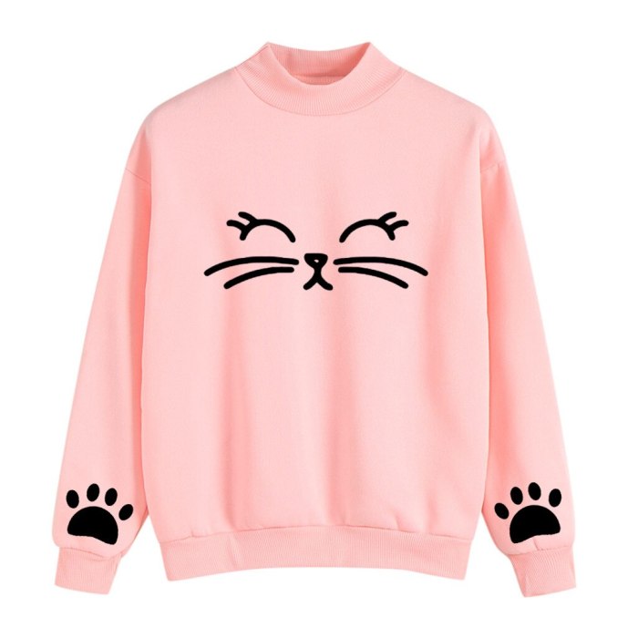 Women Hooded Long Sleeve Casual Pullover Sweatshirt