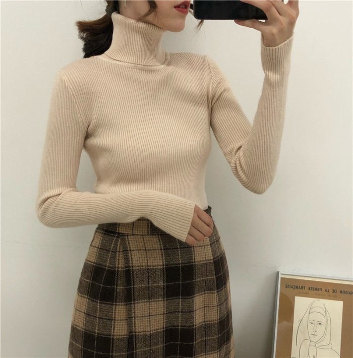 Slim Women Pullover Knitted Sweater Jumper