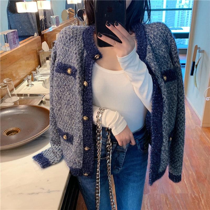 Loose All-Match Knitted Stylish Cardigans New Elegant Fashion High Quality Soft Chic Sweet Women Sweaters