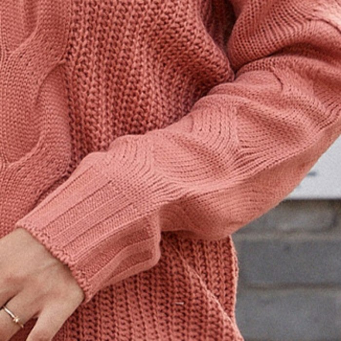 2021 Warm Sweater Female Pullovers Women V Neck Sweaters Knitted Jumpers Fashion Solid Color Twist Pullover Lady Tops Autumn