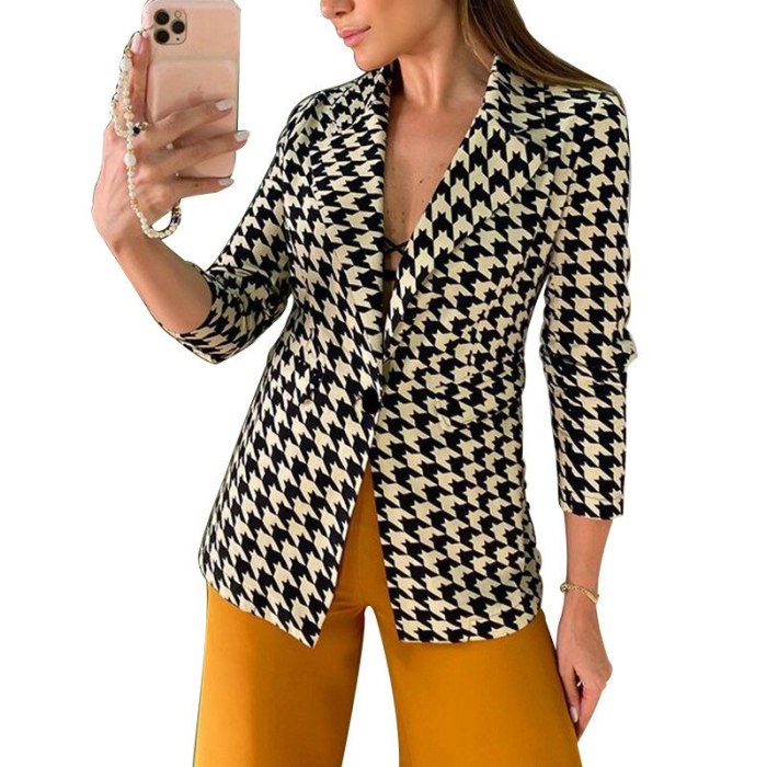 Women Fashion Long Sleeve Cardigan Casual Suit pocket Jacket Spring Female Top Autumn Professional Wear Korean Coat S-5XL