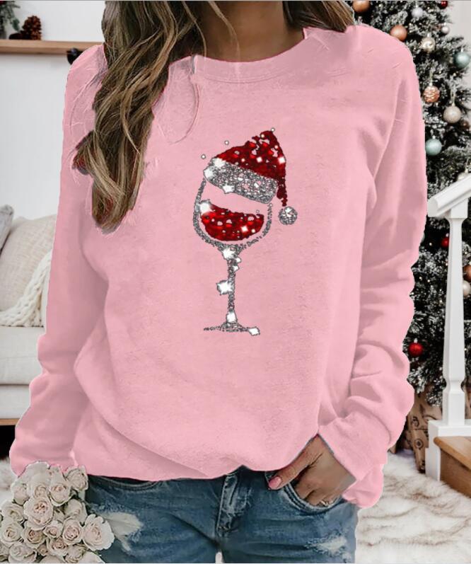 Christmas 2021 woman sweaters Print Long-sleeved Casual Pullover winter clothes women