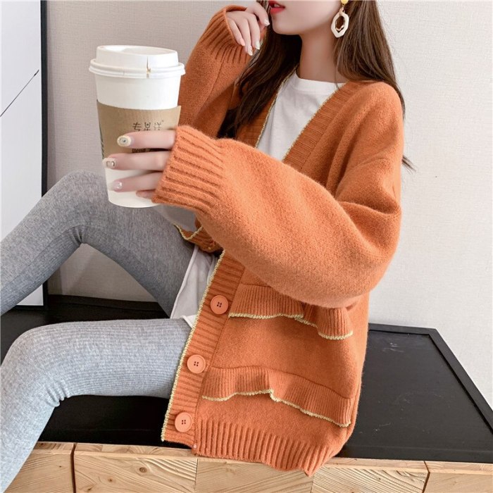 Women Fashion Knit Cardigan Sweater