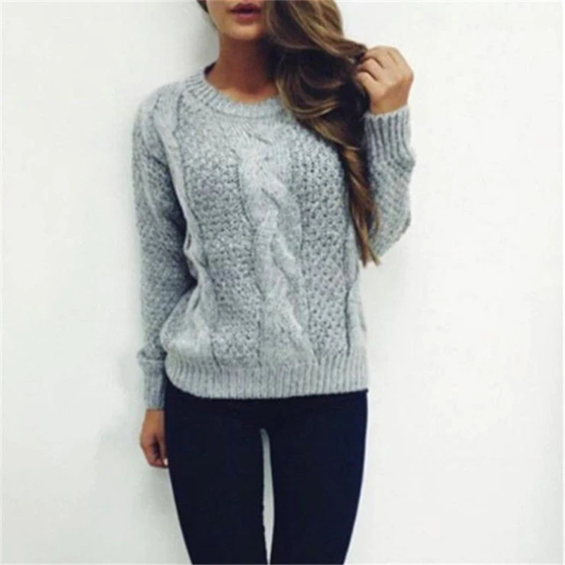 Women Sweaters Warm Pullover and Jumpers Crewneck Mohair Pullover Twist Pull Jumpers Autumn 2021 Knitted Sweaters Christmas