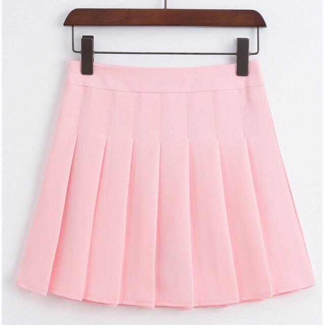 Summer High Waist Tenny Skorts Women Pleated Tennis Skirt Uniform with Inner Shorts Underpants for Tenis Skirts