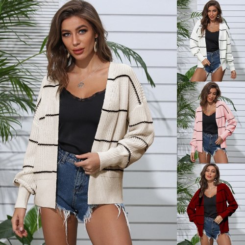 Autumn New Fashion Women Long Sleeve Loose Knitting Cardigan Women Sweater Knitted Pull Femme Sueter Mujer Invierno 2021