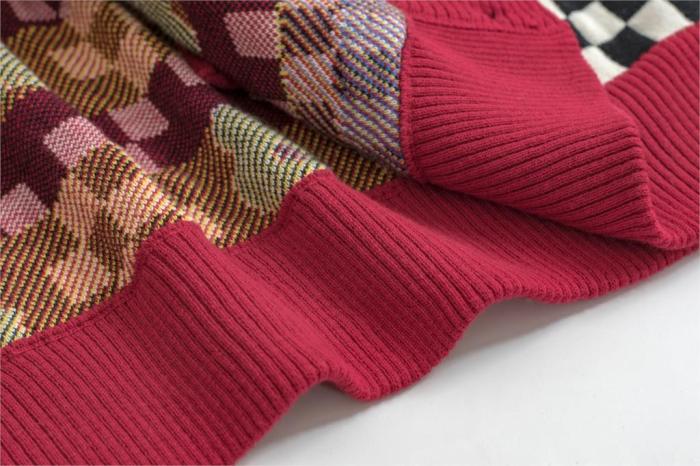 Women Loose Knit Cardigan Vintage Jumpers