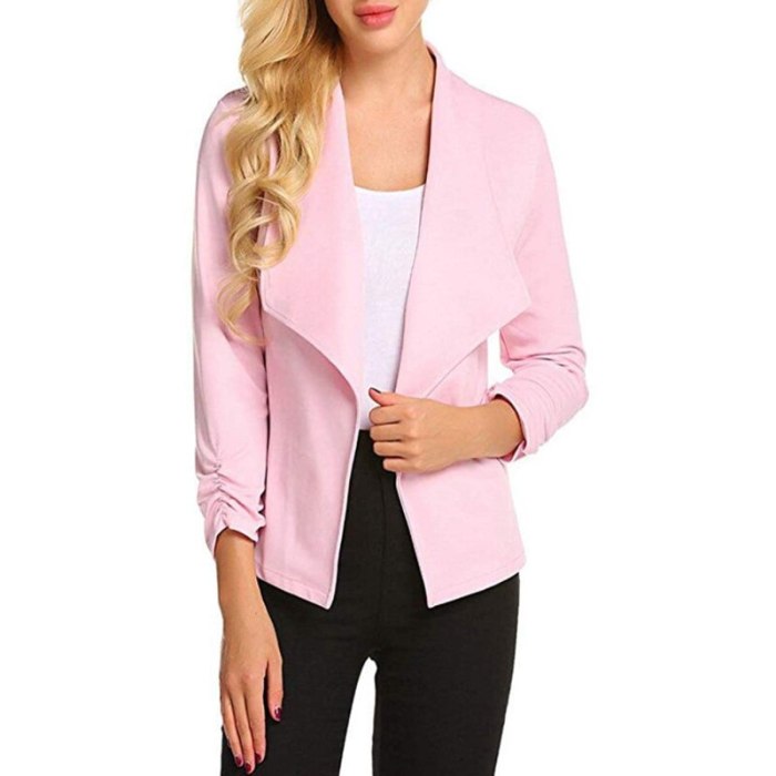 Women Long Sleeve Blazers Jackets Work Wear Coat Solid Casual Office Blazer