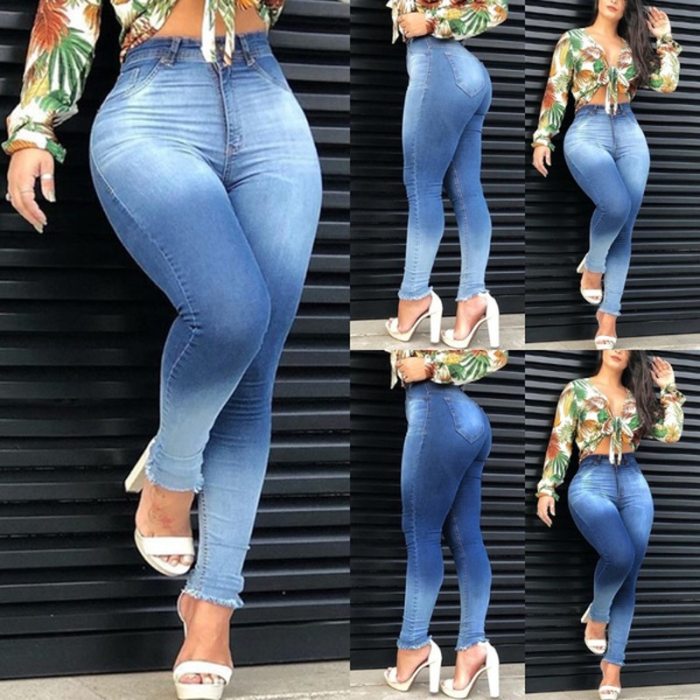 High Waist Denim Jeans For Women Slim Stretch Skinny Bodycon Jean Ladies Casual Plus Size Pencil Pants S-3XL