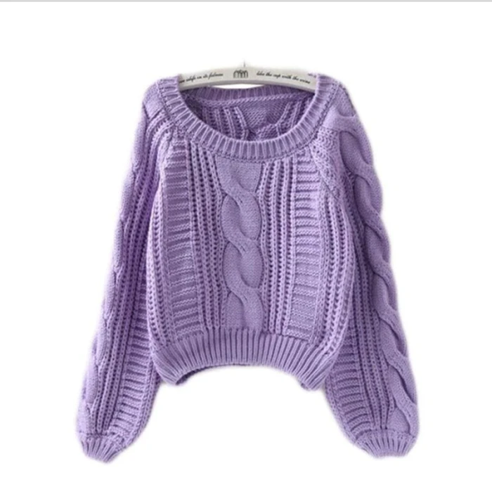 Winter Clothes Women Sweater 2021 Japanese Fashion Long Sleeve Casual Knitted Sweater Candy Color Harajuku Chic Woman Sweaters
