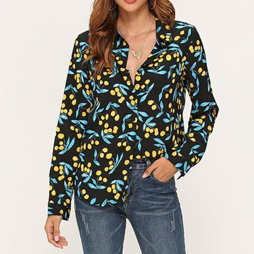 Casual Printed Colour Loose Blouse