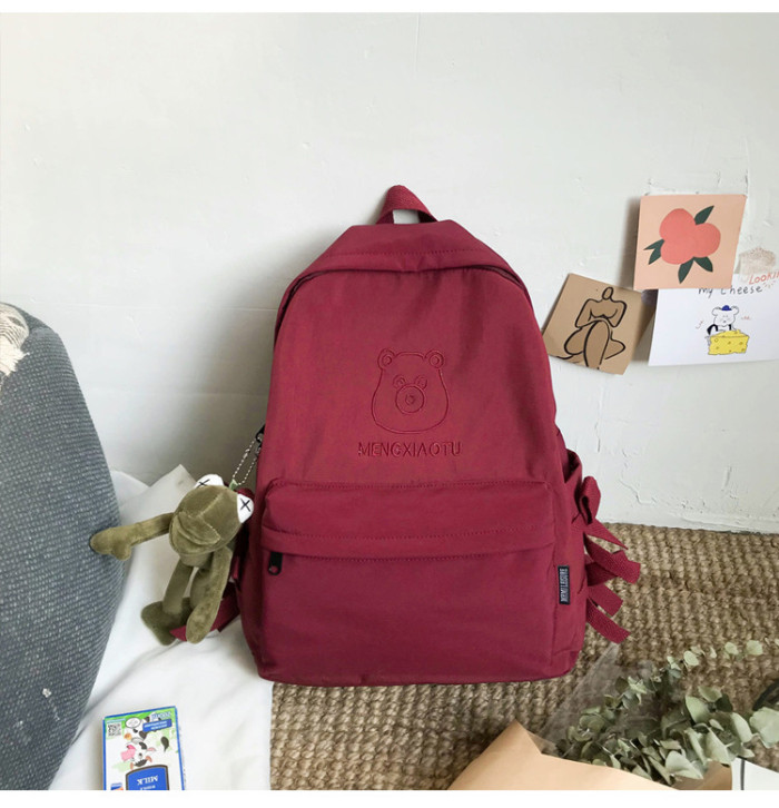 School Bags For Cute Girls Casual Shoulder Bag Bow Design Women Travel Backpack College Style Student Bookbag Harajuku Backpack