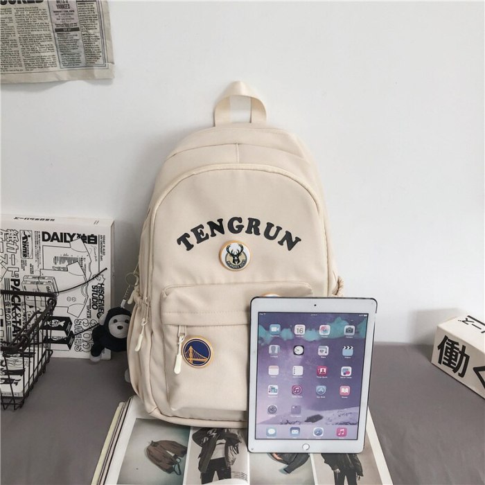 2021 New Nylon Women Backpack Girl Schoolbag Student Book Bag For Teenager Daily Outdoor Travel Back Pack Female