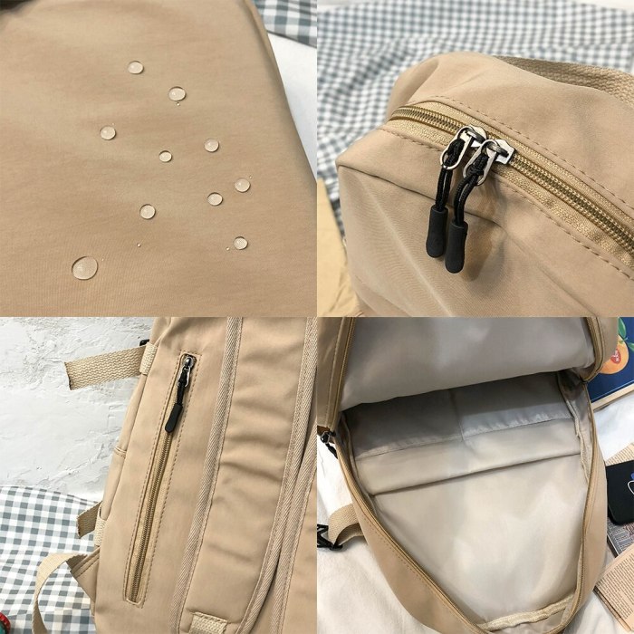 College Student Female Backpack Travel Fashion Women School Bag Book Ladies New Backpack Girl Laptop Waterproof Nylon Bag Kawaii